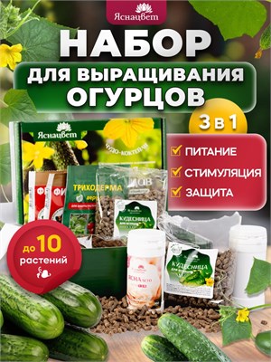 НАБОР ДЛЯ ОГУРЦОВ. Подходит для огорода на окне . С семенами в подарок. 10